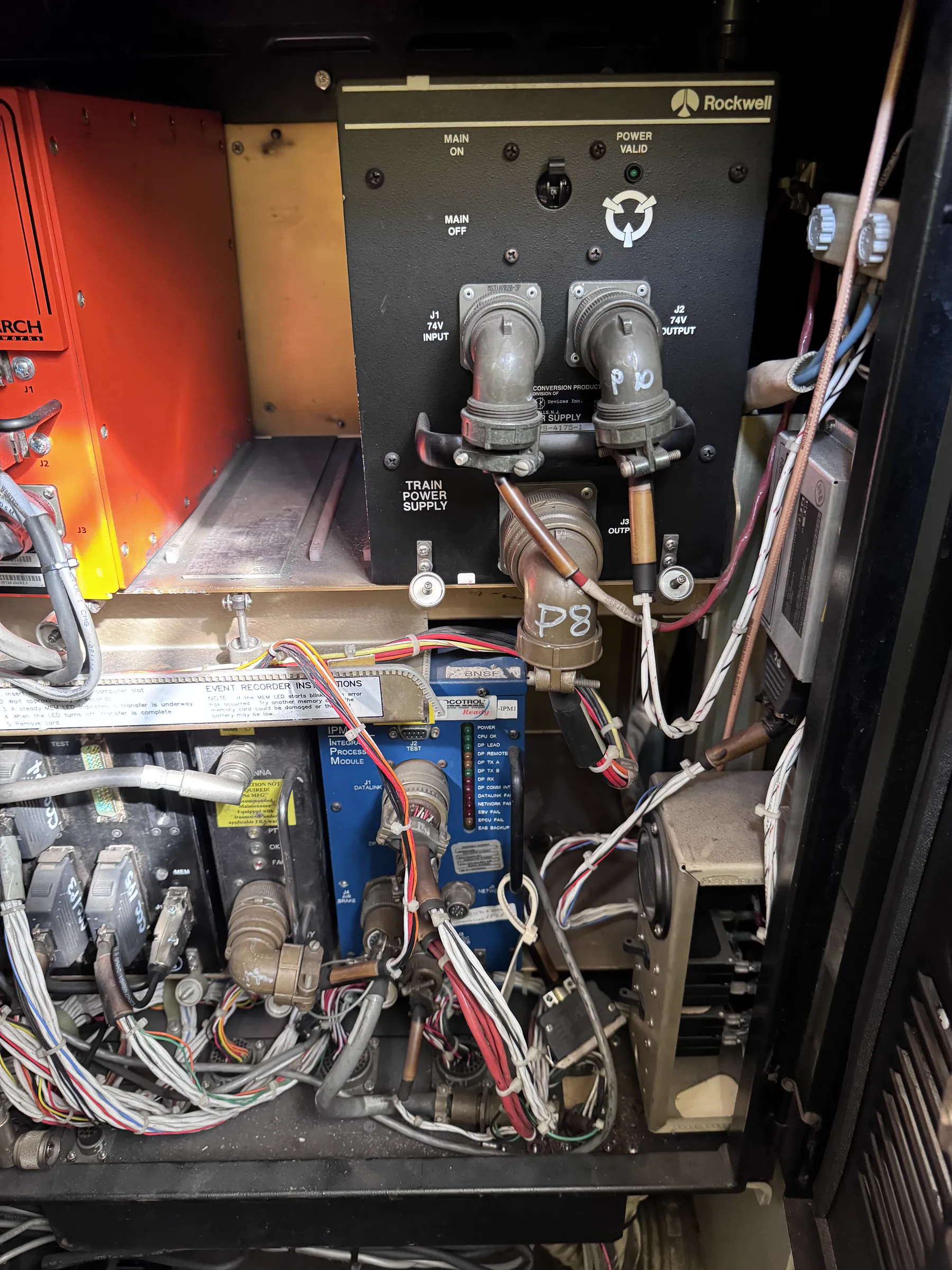 Industrial electrical control cabinet with structured wiring and controllers